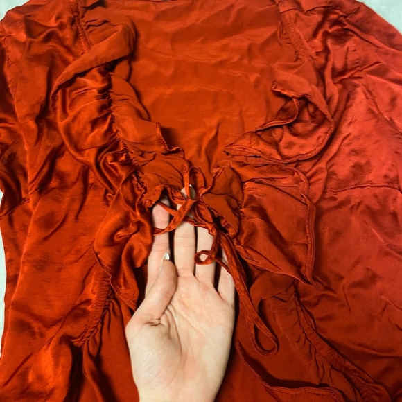 satin red blouse hugo boss - Picture 2 of 3